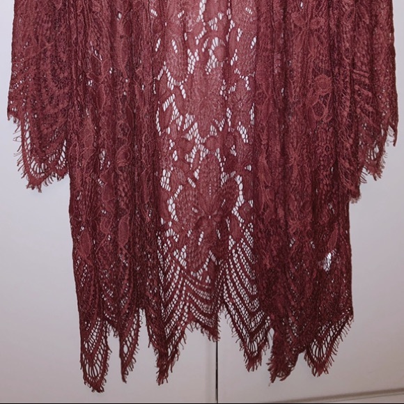 pink lace cardigan - Picture 2 of 3